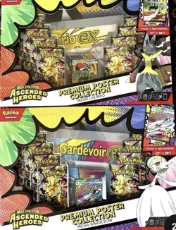 Pokemon TCG Ascended Heroes Premium Poster Collection x2. Mega Lucario Gardevoir - Image 1