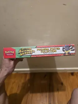✅Pokemon TCG Ascended Heroes Premium Poster Collection Mega Lucario✅FAST SHIP✅ - Image 3