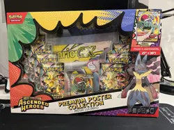 Pokemon TCG Ascended Heroes Premium Poster Collection Mega Lucario - Image 1