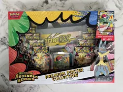 Pokemon TCG: Ascended Heroes Premium Poster Collection Mega Lucario EX - Image 1