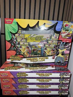 Pokemon TCG - Ascended Heroes Premium Poster Collection Mega Lucario ✅ - Image 1