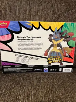 Pokemon TCG Ascended Heroes Premium Poster Collection—Mega Lucario - SEALED✅🚚 - Image 2