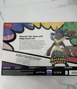 Pokemon TCG Ascended Heroes Premium Poster Collection Mega Lucario 🚚 - Image 3