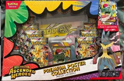 Pokemon TCG Ascended Heroes Mega Lucario Premium Poster Collection - Image 1