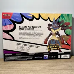 Pokemon TCG: Ascended Heroes Premium Poster Collection - Mega Lucario Ex ✅Sealed - Image 2