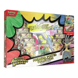 Pokemon TCG: Ascended Heroes Premium Poster Collection Mega Lucario EX - Image 1