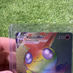 Pokemon Victini VMAX Secret Rare Full Art Holo 165/163 Battle Styles 310 HP - Image 2