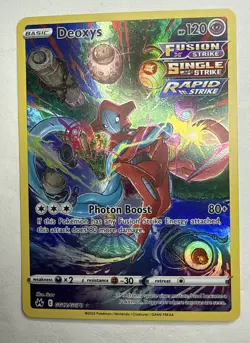 Pokemon Deoxys GG12/GG70 Ultra Rare Crown Zenith Galarian Gallery Holo 120 HP - Image 1