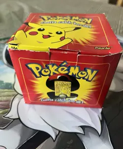 1999 Pikachu 23k Gold Plated Pokemon Card & Pokeball Ltd Edition Burger King - Image 1