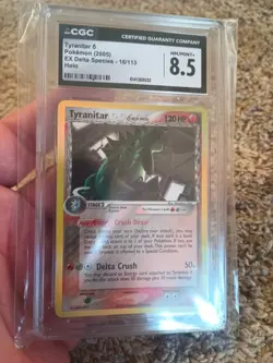 CGC 8.5 Tyranitar δ 2005 EX Delta Species 16/113 Holo Pokemon Card - Image 2
