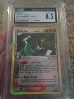 CGC 8.5 Tyranitar δ 2005 EX Delta Species 16/113 Holo Pokemon Card - Image 4
