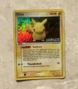 Ditto Pikachu 39/113 EX Delta Species Stamped Pokemon Card - Image 1