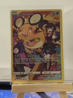 Pokemon TCG Brilliant Stars Dedenne Alt Art Character Rare TG07/TG30 Card NM - Image 1
