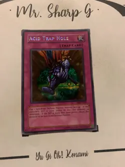 ACID TRAP HOLE - SDD-E002 ENGLISH Yu-Gi-Oh! CARD SECRET RARE HOLO PRISMATIC* - Image 4