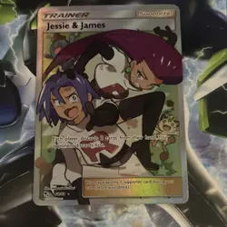 Pokemon Trainer Full Art Holo Rare Jessie & James Hidden Fates 68/68 Card - Image 1
