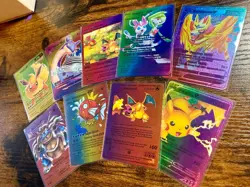 9 Shiny Custom Pokemon Holo Cards Lot – VMAX GX V Pikachu Charizard Blastoise - Image 2