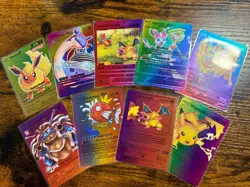 9 Shiny Custom Pokemon Holo Cards Lot – VMAX GX V Pikachu Charizard Blastoise - Image 3
