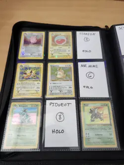 Near Complete Vintage Pokemon Jungle Set Binder – Holos Included – Missing Cards - Image 1