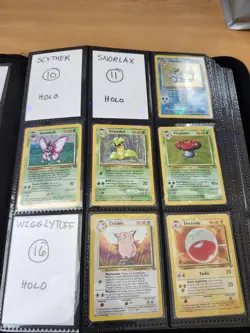 Near Complete Vintage Pokemon Jungle Set Binder – Holos Included – Missing Cards - Image 2