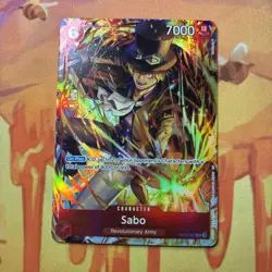 One Piece TCG Sabo Illustration Box Promo Card Foil OP05-007 NM - Image 1