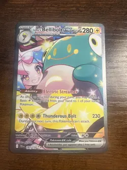Pokemon TCG Iono's Bellibolt EX Journey Together Ultra Rare Holo Card 183/159 NM - Image 1