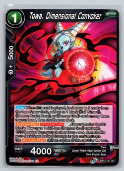 Dragon Ball Super Card Game Towa Dimensional Convoker BT12-141 UC Vicious Dark - Image 1
