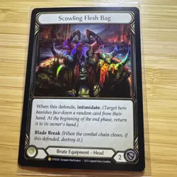 Flesh and Blood FAB Scowling Flesh Bag NM 1st Ed Rainbow Foil Dusk Till Dawn - Image 2