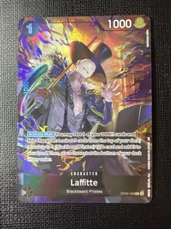 One Piece CCG Laffitte OP09-095 Rare Alt Art Foil Premium Card Coll. 1000 NM - Image 1