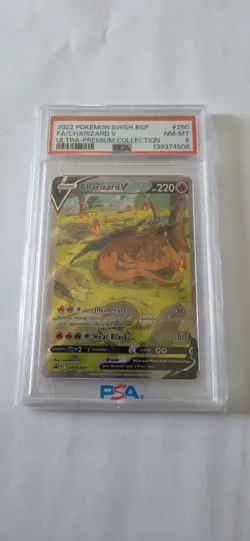 Charizard V SWSH260 SWSH: Sword & Shield Promo Cards Holo PSA 8 - Image 1