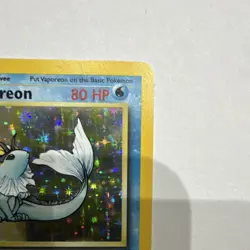 Vaporeon 1st Edition Holo Rare Jungle 12/64 Pokemon Card Wizards 1999 English - Image 2