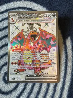 Pokemon TCG Charizard EX Obsidian Flames Holo Ultra Rare Card 215/197 - Image 1