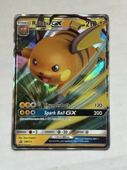 Raichu GX - SM213 - Pokemon Sun & Moon Promo Ultra Rare Card NM 2 - Image 1