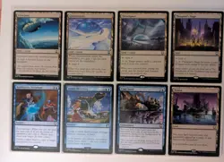 MTG All 3 Locus Lands and 5 copy land effects. 8 Cards. - Image 1