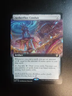 Aetherflux Conduit #33 MTG Commander: Aetherdrift Rare Extended Art MTG NM/M - Image 1