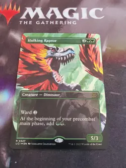Mtg. Hulking Raptor. Foil Borderless. The Lost Caverns of Ixalan. Nm - Image 1