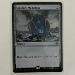 NMT MTG Sapphire Medallion Commander Masters Regular Colorless Blue Artifact - Image 1
