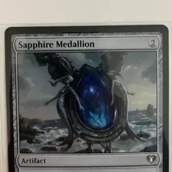 NMT MTG Sapphire Medallion Commander Masters Regular Colorless Blue Artifact - Image 2