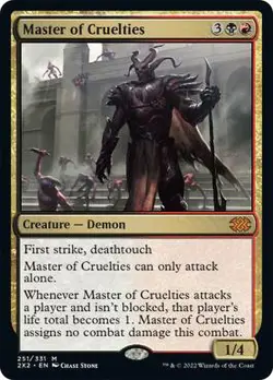 Master of Cruelties Double Masters 2022 MTG MAGIC DEMON MYTHIC - Image 1