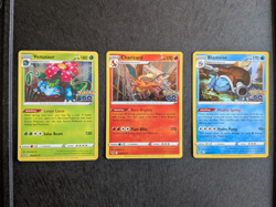 Pokemon GO Set Charizard 010/078 Venusaur 003/078 Blastoise 017/078 Bundle NM - Image 1