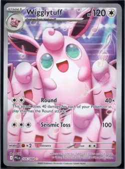 Pokemon TCG Wigglytuff 105/94 Phantasmal Flames Illustration Rare MINT/Near Mint - Image 1