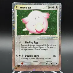 Pokemon TCG Chansey ex EX Ruby and Sapphire 96/109 Holo Ultra Rare - Image 1