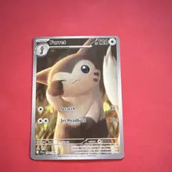 Pokemon Furret Illustration Rare Sv09 Journey Together 168/159 Holo 120 HP - Image 1