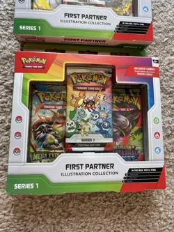 Pokemon TCG First Partner Illustration Collection Box Series 1 (LOT OF 2 SEALED) - Image 2