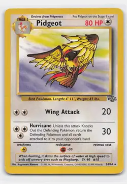 PIDGEOT 24/64 RARE JUNGLE POKEMON - Image 1