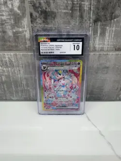 CGC 10 GEM MINT JAPANESE POKEMON 2024 SYLVEON EX 212/187 TERASTAL FESTIVAL SV8a - Image 1