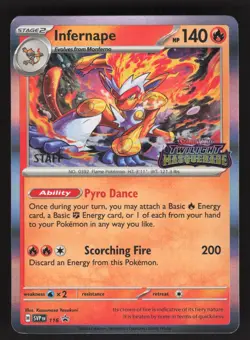 Infernape 116 Pokemon TCG Prerelease Staff Promo NM - Image 1