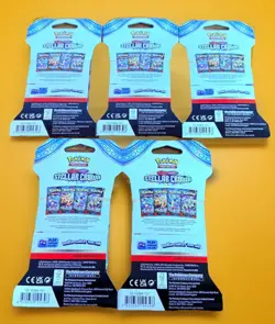 Lot of 5 Pokemon Booster Packs Scarlet & Violet Stellar Crown 50 Cards 5x10 - Image 4