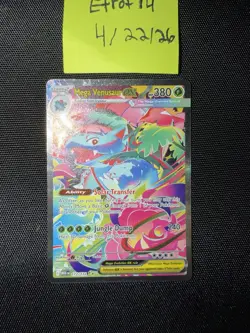 The Pokemon Company Pokemon TCG Mega Venusaur EX 177/132 Evolutions Secret Holo - Image 1