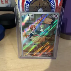 Pokemon TCG Ralts 211/198 Full Art Ultra Rare Near Mint Condition - Image 3