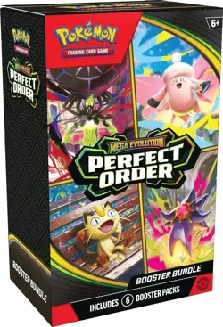 Pokemon TCG: Mega Evolution-Perfect Order Booster Bundle (6 Packs) New Sealed - Image 1